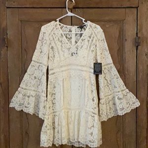 Lace long sleeve dress